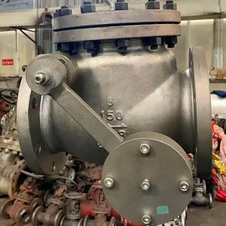 Swing Check Valve with Lever And Weight  6 Inch 150 LB A216 WCB