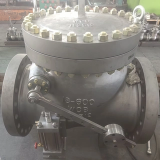 API6D Swing Check Valve with Weight&Lever and hydraulic cylinder
