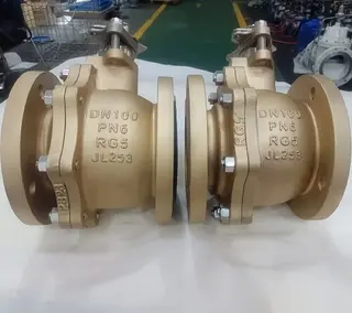 RG5 Bronze Ball Valve DN100 PN6