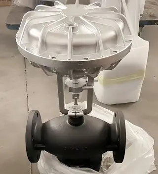 3-Way Control Valve with Pneumatic Actuator