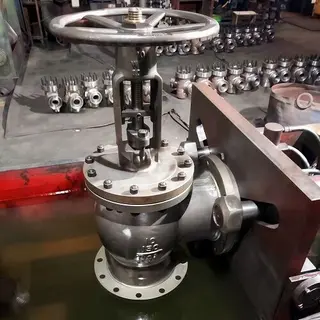 Angle Globe Valve  150lb 10inch WCB