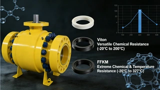 Trunnion Ball Valves: PEEK vs Viton vs FFKM – Which Sealing Material Is Right for You?