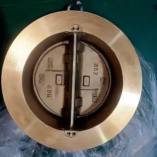 DUAL PLATE WAFER CHECK VALVE BRONZE B62 MATERIAL 5INCH 150LB