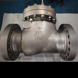 12 Inch Class 900 API 6D Swing Check Valve ASTM A351 CF8C Socket Weld Trim 17