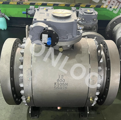 Trunnion mounted ball valve 12inch 600lb A105 Body F316 Ball