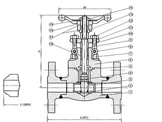 Installation of Forged Steel Gate Valve