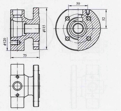 The schematic diagram of the valve body’s structure
