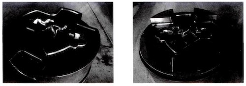 Open upper and lower flat molds Open upper and lower flat molds