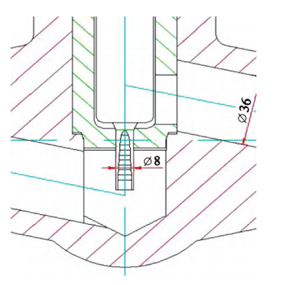 Cylindrical double-sided flat structure Cylindrical double-sided flat structure