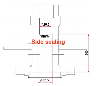 NPS1.5 forged steel valve bonnet plan view NPS1.5 forged steel valve bonnet plan view