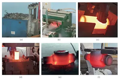 Mass production of forgings Mass production of forgings