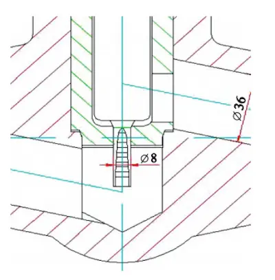 Cylindrical double-sided flat structure