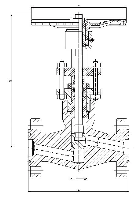 ASTM A105N Globe Valve, ASME B16.34, 1/4-2 Inch, 900-1500 LB