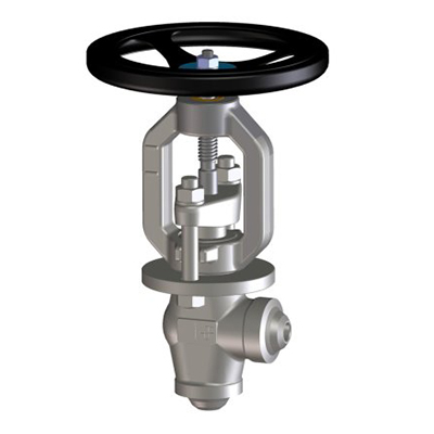 Forged Steel Globe Valve, Angle Pattern, Bonnetless