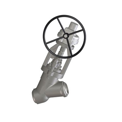 Forged Steel Y-Pattern Globe Valve, Pressure Seal Bonnet