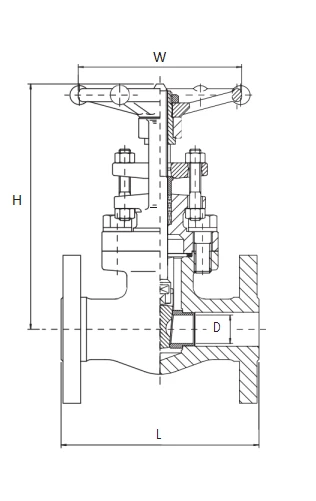 Integral Flanged Globe Valve, A105, 1/2-2 Inch, 900-1500 LB