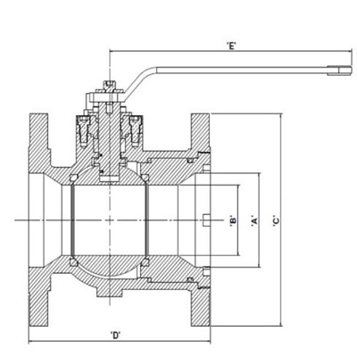 1 Piece Floating Ball Valve