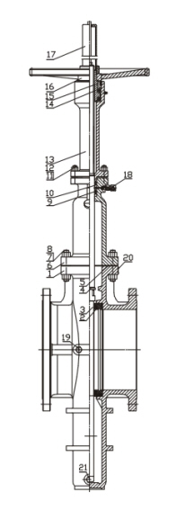 Drawing Slab Gate Valves: API 6D, ASME B12634