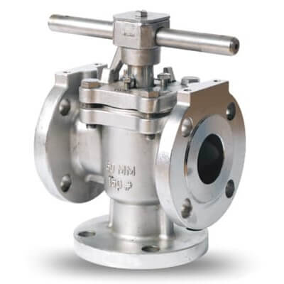 Three-way Cast Steel Plug Valve