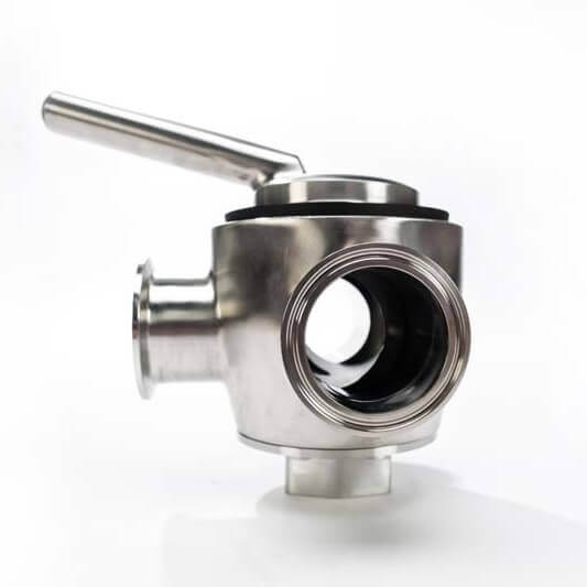 Three-way Stainless Steel Plug Valve